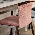 Outdoor Aluminum Chair with or Without Cushion, High Quality, 4 pcs - Filomena Viadurini