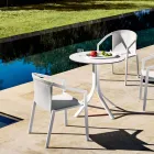 Outdoor Aluminum Chair with or Without Cushion, High Quality, 4 pcs - Filomena Viadurini