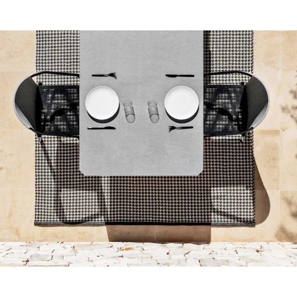 Outdoor Aluminum Chair with or Without Cushion, High Quality, 4 pcs - Filomena Viadurini