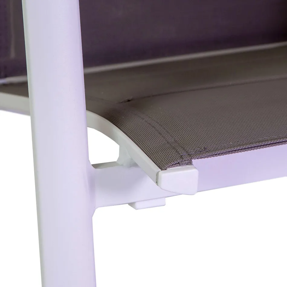 Outdoor Chair in Aluminum with Double Layer Textilene - Excursion Viadurini