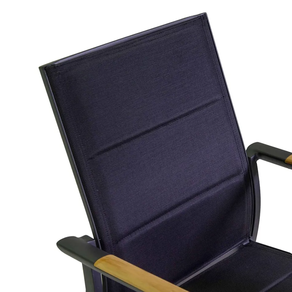 Outdoor Chair in Aluminum with Double Layer Textilene - Excursion Viadurini