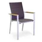 Outdoor Chair in Aluminum with Double Layer Textilene - Excursion Viadurini