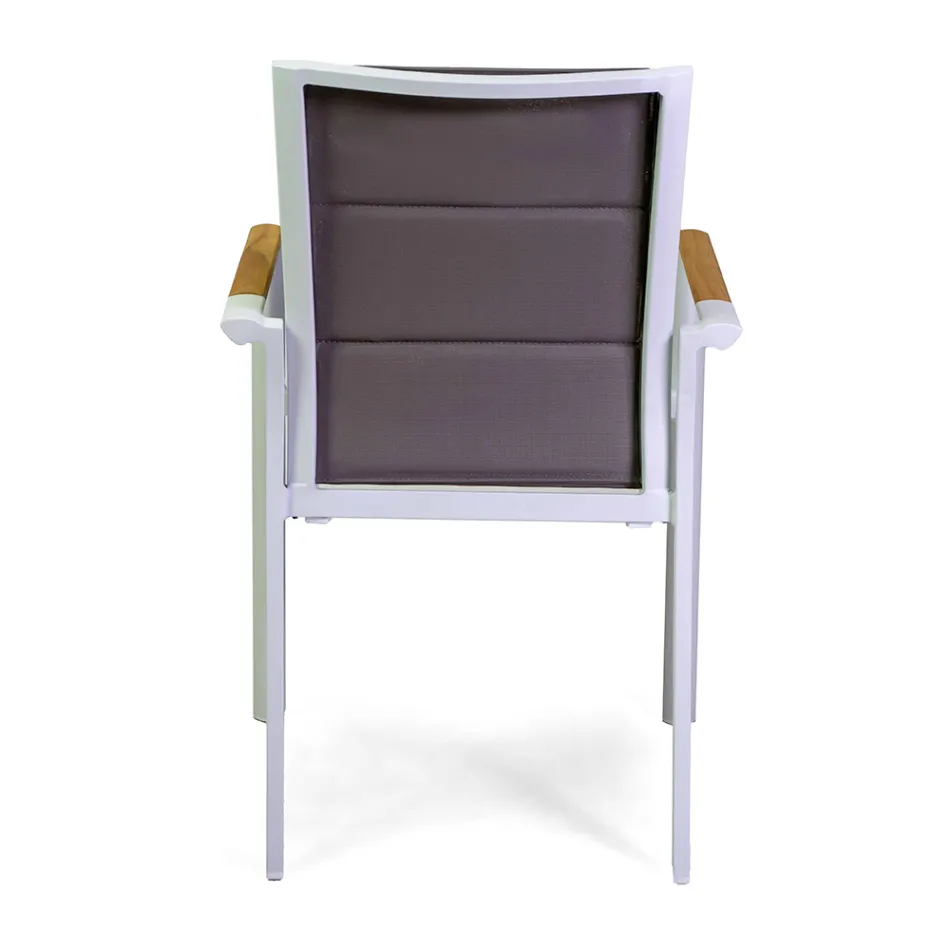 Outdoor Chair in Aluminum with Double Layer Textilene - Excursion Viadurini