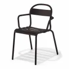 Outdoor Stackable Aluminum Chair Made in Italy, 4 Pieces - Ulyssa Viadurini