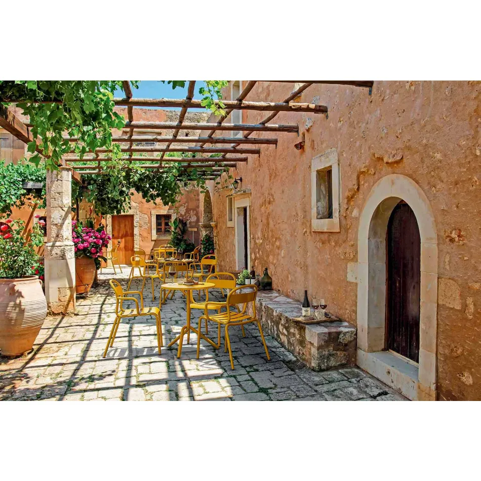 Outdoor Stackable Aluminum Chair Made in Italy, 4 Pieces - Ulyssa Viadurini