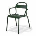 Outdoor Stackable Aluminum Chair Made in Italy, 4 Pieces - Ulyssa Viadurini