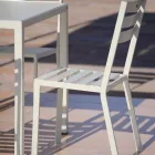 Outdoor Chair in Pearl White Painted Iron Made in Italy 4 Pieces - Bernie Viadurini