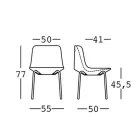 Outdoor Chair in Polyethylene and Aluminum Made in Italy 2 Pieces - Rizia Viadurini