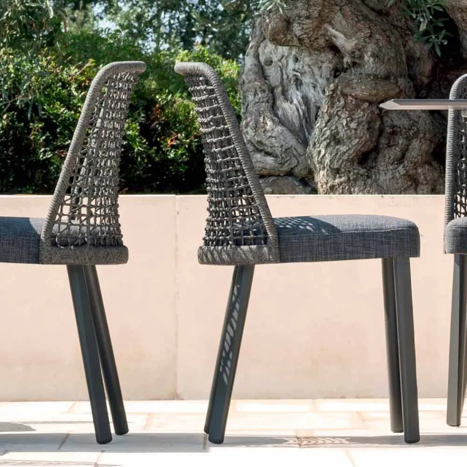 Varaschin Emma outdoor chair in fabric and aluminum design Viadurini