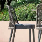 Varaschin Emma outdoor chair in fabric and aluminum design Viadurini