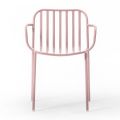 Metal Garden Chair with Armrests Made in Italy 2 Pieces - Simply