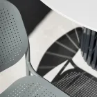 Garden Chair in Painted Metal Made in Italy 2 Pieces - Synergy Viadurini