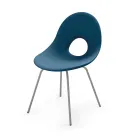Garden Chair in Polyethylene and Aluminum Base Made in Italy - Ashley Viadurini