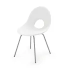 Garden Chair in Polyethylene and Aluminum Base Made in Italy - Ashley Viadurini