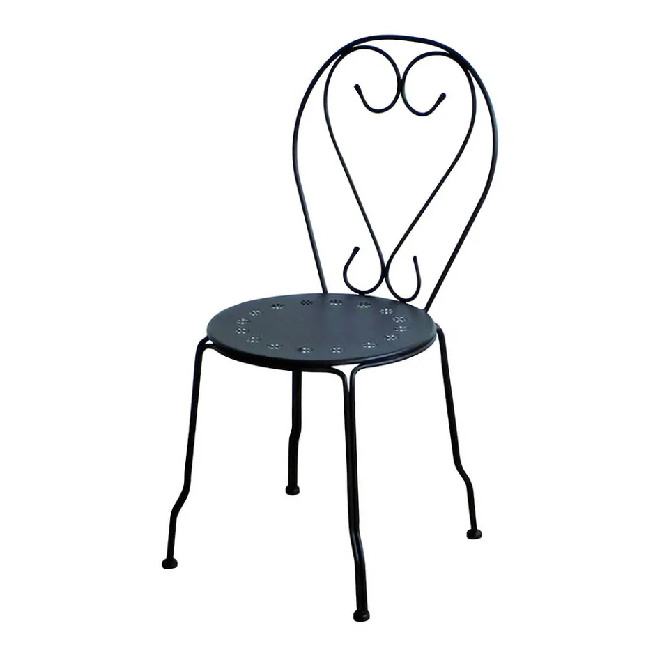 Garden Chair Made Entirely of Metal - Archive Viadurini