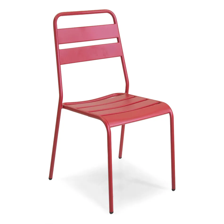 Garden Chair Made Entirely of Metal - Ribbon Viadurini