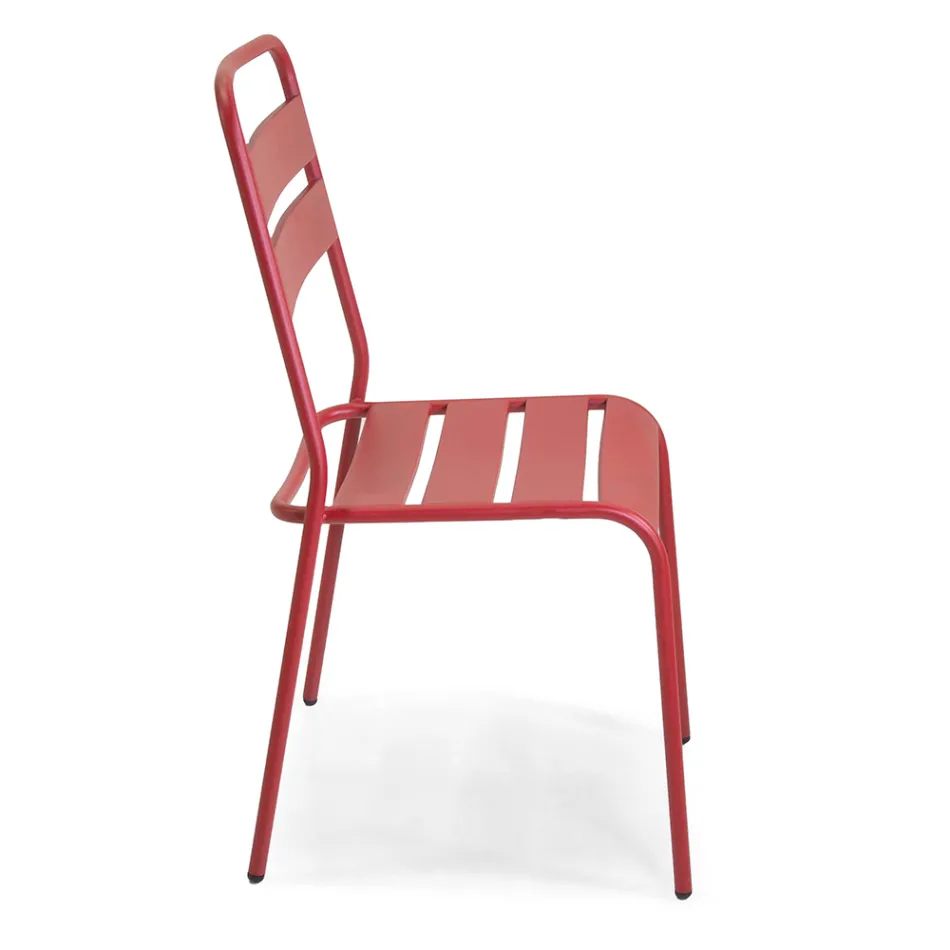 Garden Chair Made Entirely of Metal - Ribbon Viadurini