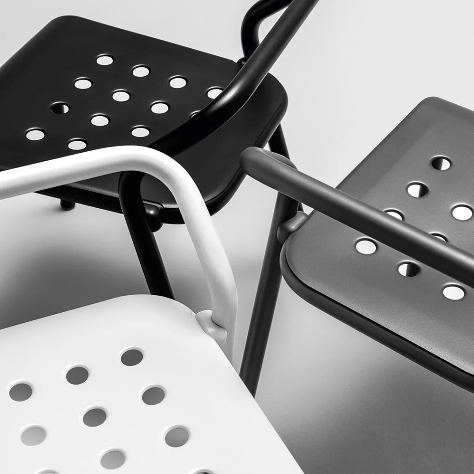 Garden Chair Aluminum Structure Made in Italy - Noss by Varaschin Viadurini