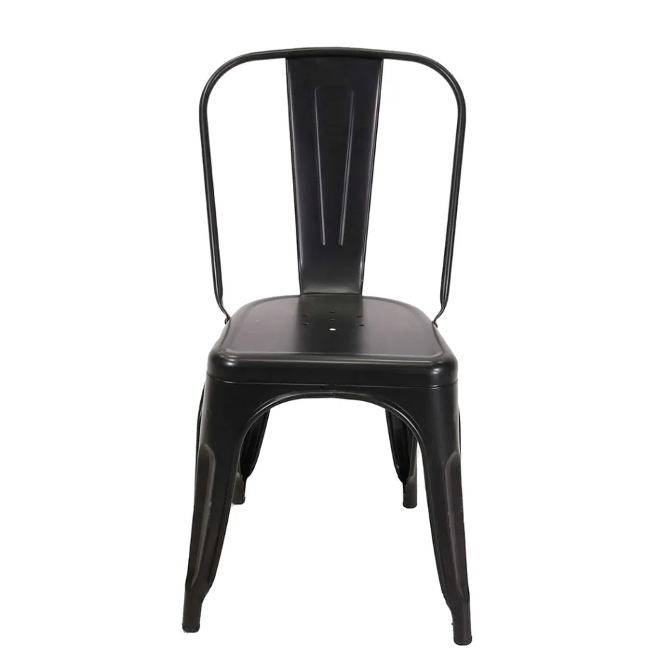 Indoor and Outdoor Chair Made of Iron in Different Colors - Stationery Viadurini