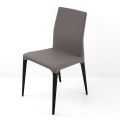 Indoor Chair in Ash Wood and Leatherette Made in Italy - Floki
