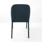 Dining Chair Fully Upholstered in Faux Leather Made in Italy - Eloi Viadurini
