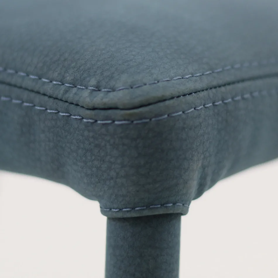 Dining Chair Fully Upholstered in Faux Leather Made in Italy - Eloi Viadurini