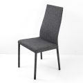 Dining Chair Fully Upholstered in Fabric Made in Italy - Roslin