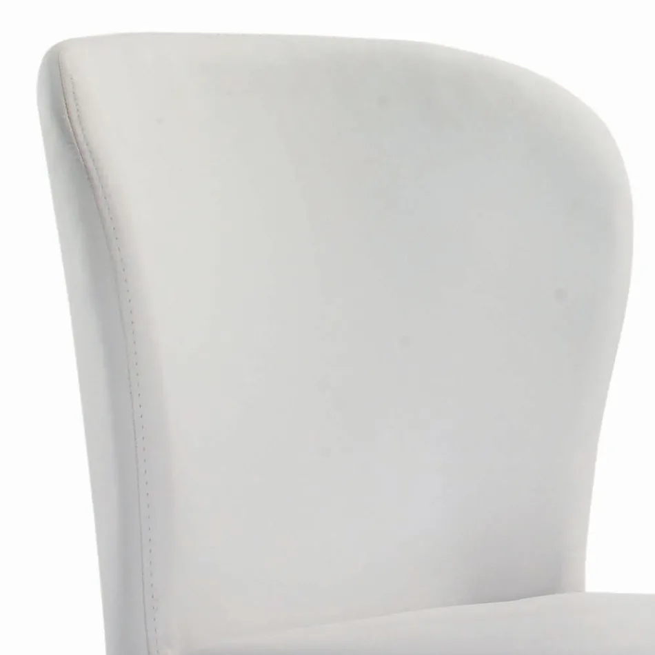Dining Chair with Seat and Upholstered Legs Made in Italy - Verona Viadurini