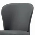 Dining Chair with Seat and Upholstered Legs Made in Italy - Verona Viadurini