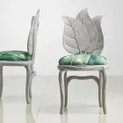 Padded dining chair with modern design, made in Italy, Daniel Viadurini