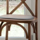 Dining Chair in European Beech in Different Finishes - Inay Viadurini