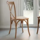 Dining Chair in European Beech in Different Finishes - Inay Viadurini