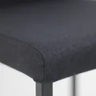 Fabric Dining Chair with High Backrest Made in Italy - Orietta Viadurini