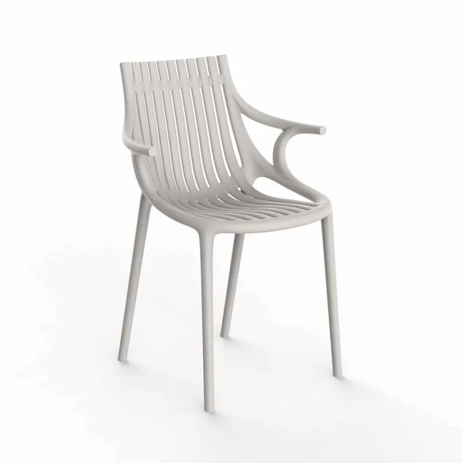 4-Piece Stackable Plastic Outdoor Dining Chair - Ibiza by Vondom Viadurini