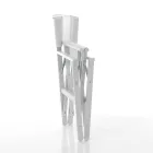 Folding Director's Chair in Aluminum and Textilene - Fluoro Viadurini