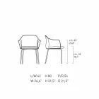 Modern Design Dining Chair Made in Italy - Cloe Viadurini