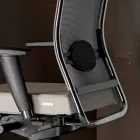 Ergonomic Swivel Office Desk Chair with Wheels and Armrests - Gimiglia Viadurini