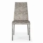 Fully Upholstered Living Room Chair Made in Italy - Aosta Viadurini