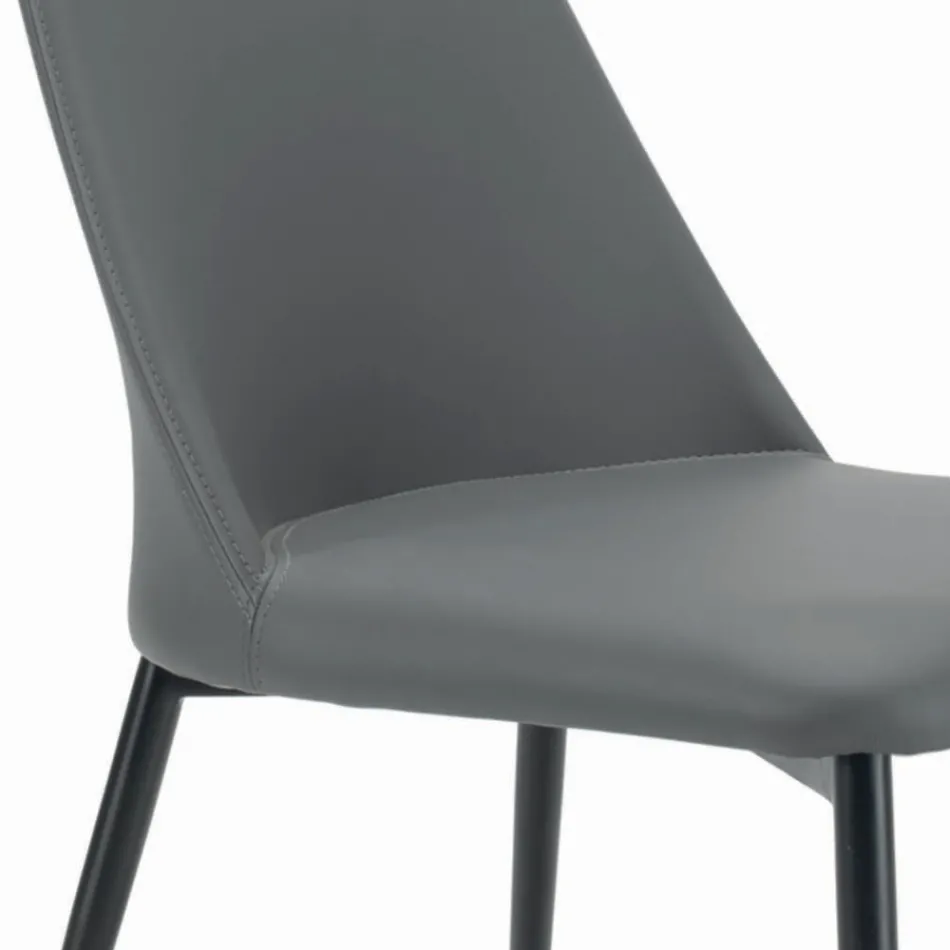 Living Room Chair with Steel or Wood Legs Made in Italy - Florence Viadurini