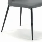 Living Room Chair with Steel or Wood Legs Made in Italy - Florence Viadurini