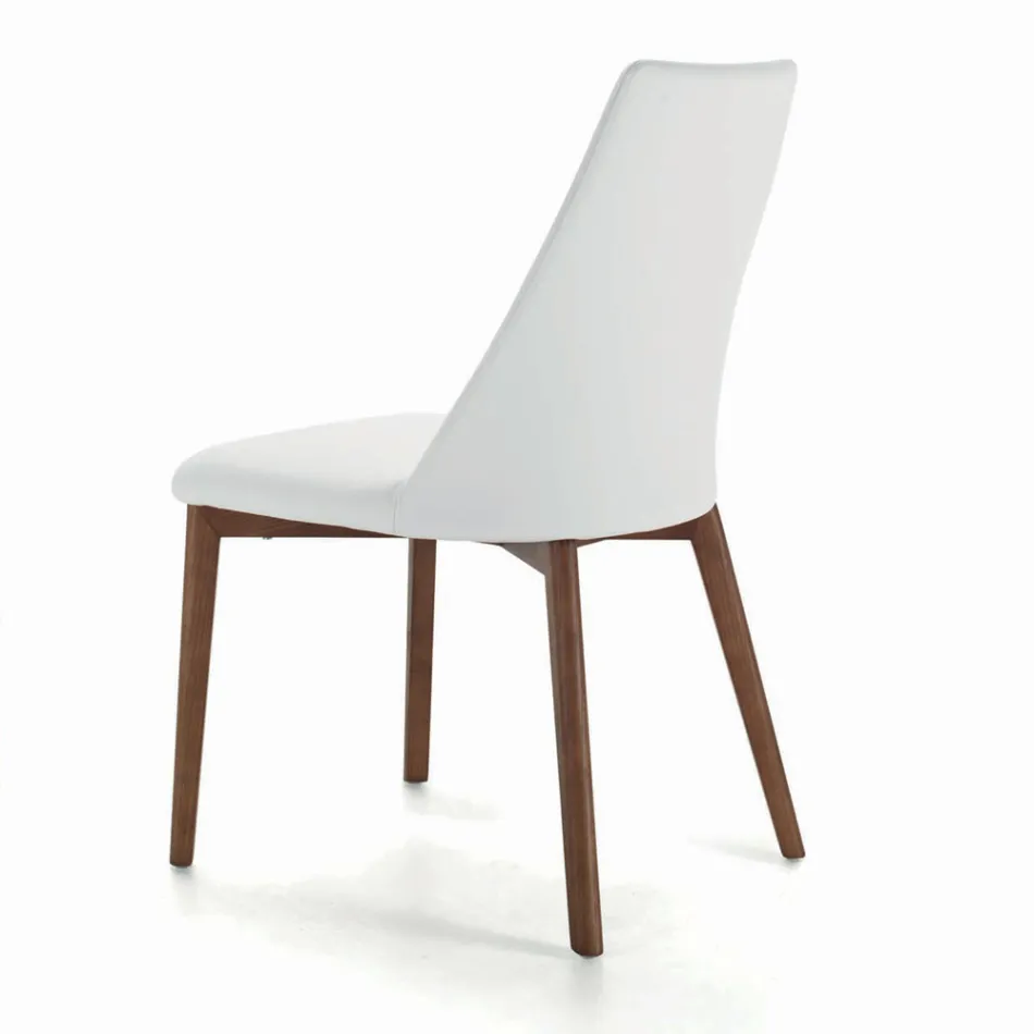 Living Room Chair with Steel or Wood Legs Made in Italy - Florence Viadurini