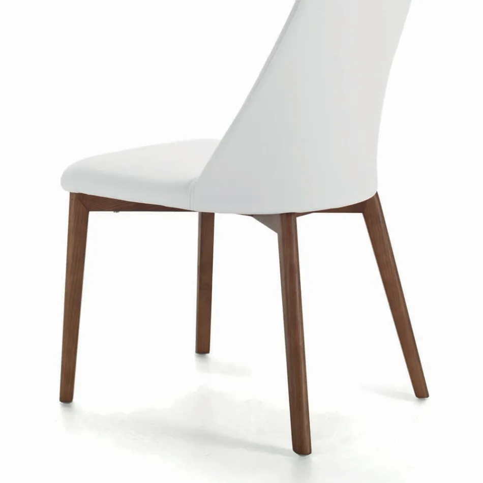 Living Room Chair with Steel or Wood Legs Made in Italy - Florence Viadurini