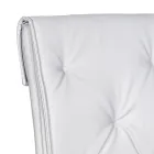 Living Room Chair with Structure and Seat in Faux Leather Made in Italy - Grogu Viadurini