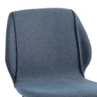 Elegant Modern Design Living Room Chair in Fabric with Border - Scarat Viadurini