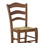 Beech Living Room Chair with Straw Seat Made in Italy - Tamara Viadurini