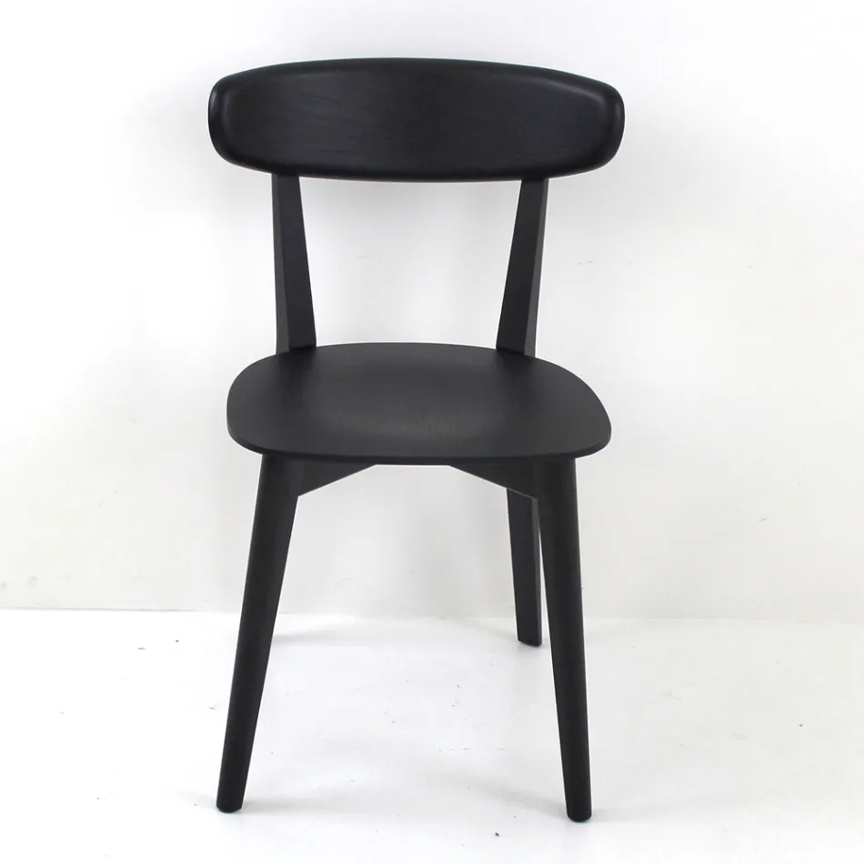 Living Room Chair in Ash Wood Made in Italy - Eryn Viadurini