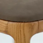 Living Room Chair in Stained Ash Wood Made in Italy - Lyanne Viadurini