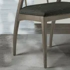 Living Room Chair in Fabric and Solid Beech Wood Made in Italy - Rein Viadurini