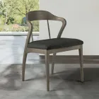 Living Room Chair in Fabric and Solid Beech Wood Made in Italy - Rein Viadurini