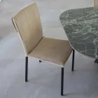 Living Room Chair in Stain-Resistant Velvet and Black Structure - Haroon Viadurini